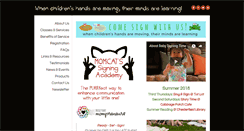 Desktop Screenshot of momcats-signing-academy.com