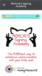 Mobile Screenshot of momcats-signing-academy.com